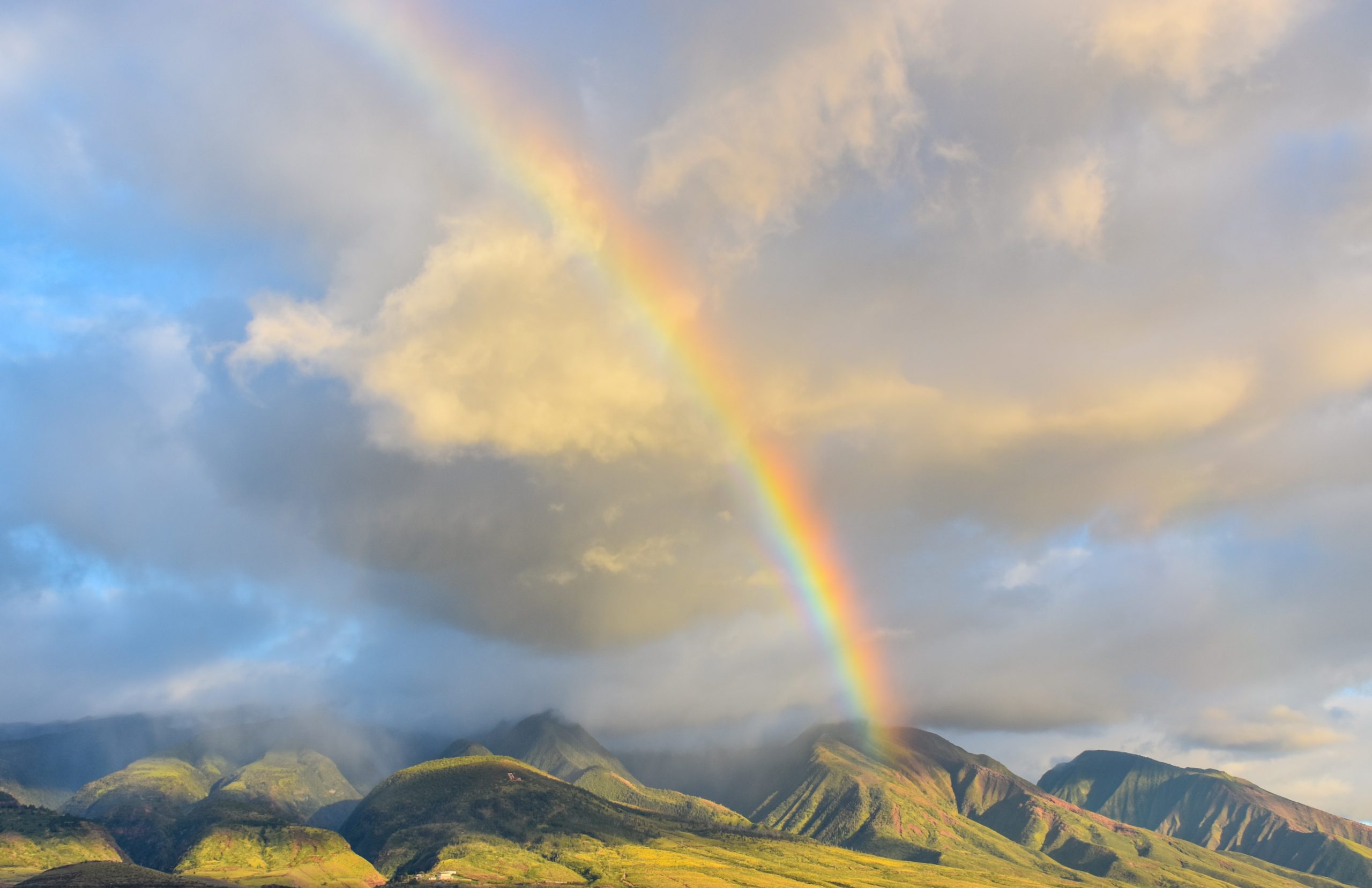 rainbow on sky